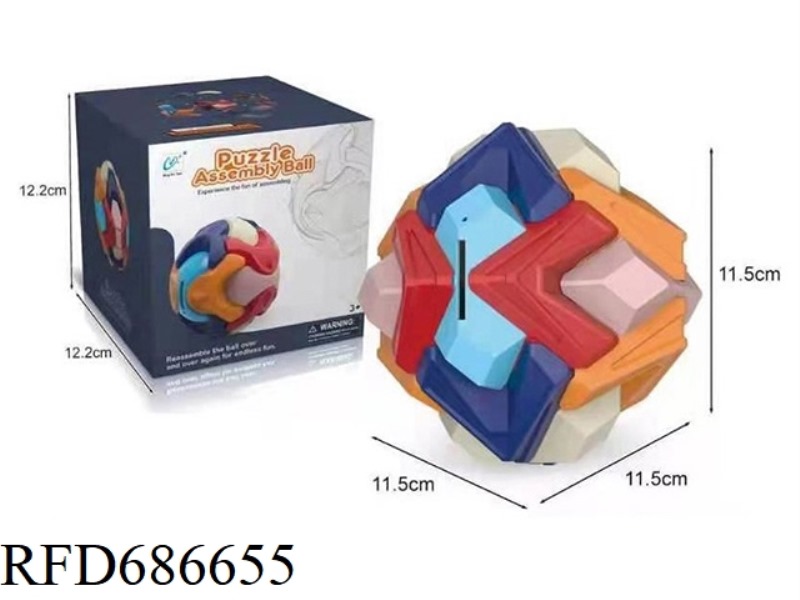 PUZZLE ASSEMBLY 11.5 CM ANGLE BALL (PIGGY BANK)