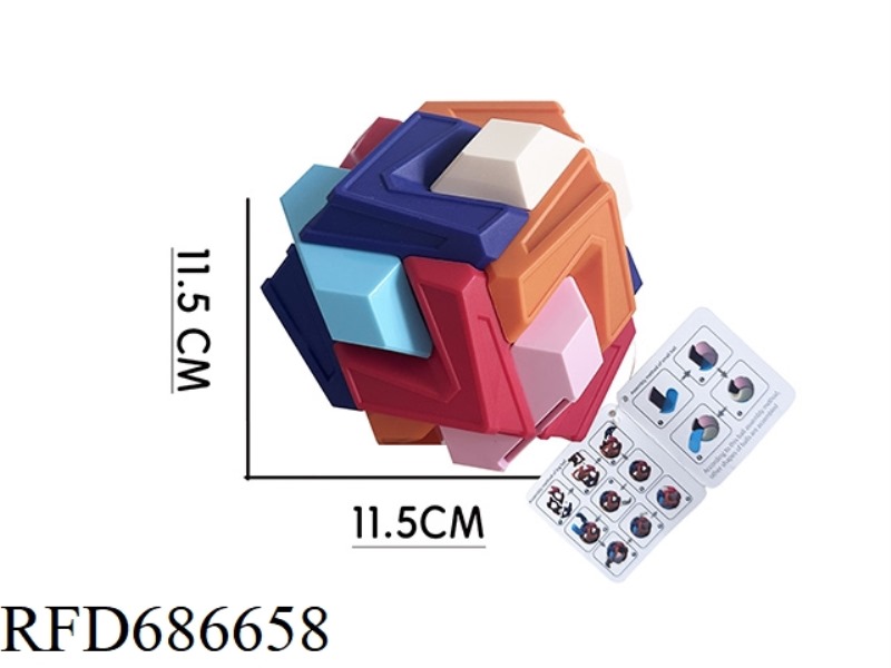 PUZZLE ASSEMBLY 11.5 CM ANGLE BALL (PIGGY BANK)