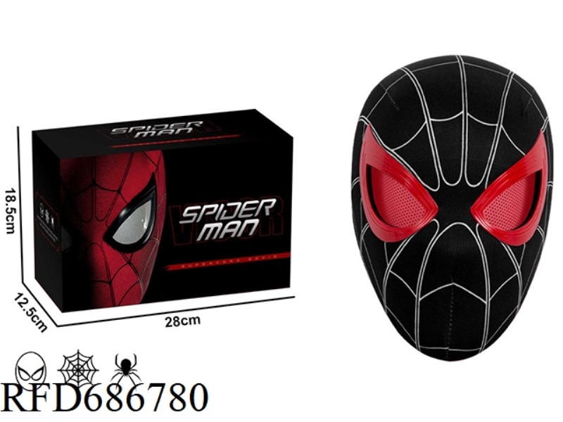 MILES BLACK AND RED HOOD MASK HELMET (TOUCH)