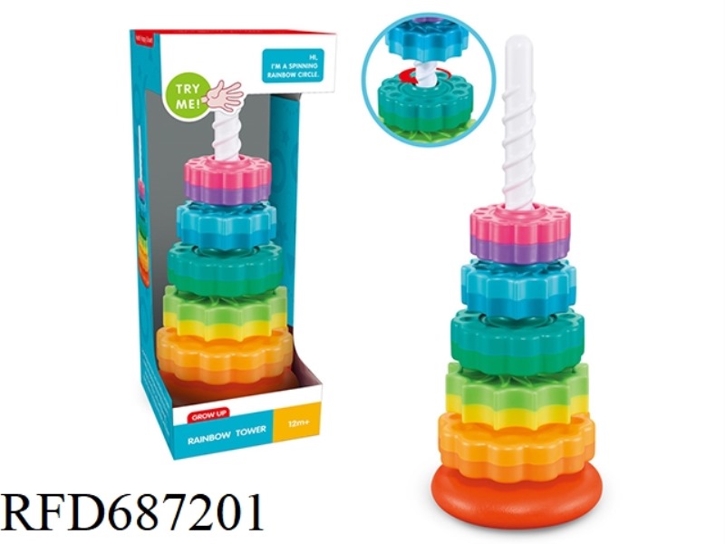 RAINBOW ROTATING TOWER (5 WHEELS)