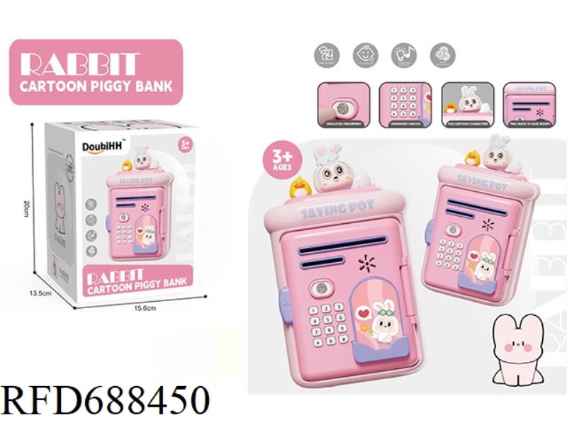 RABBIT SQUARE PIGGY BANK