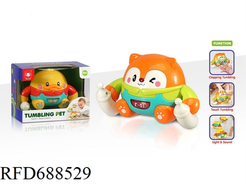 TWO ELECTRIC INDUCTION ROLLING FOXES/DUCKS