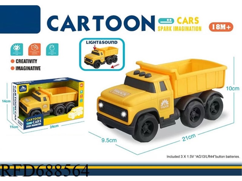 LIGHT AND SOUND - TRAILER ENGINEERING DUMP TRUCK