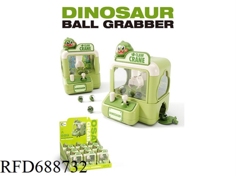 DINOSAUR FUN BALL CLAMPING MACHINE (9 PCS)