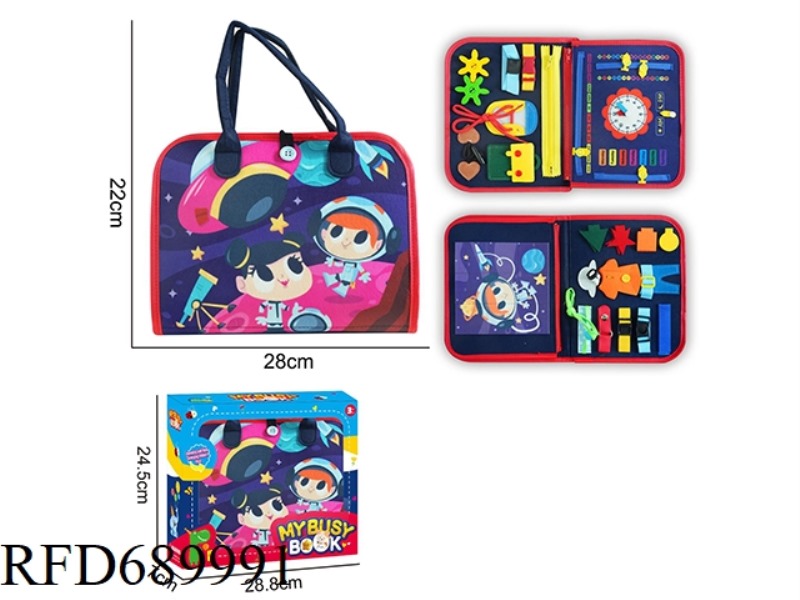 MONTESSORI CHILDREN'S EARLY EDUCATION PUZZLE - FELT 3-PAGE CARTOON CHARACTERS