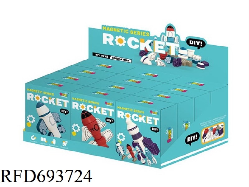 MAGNETIC ROCKET (12 PIECES PER DISPLAY BOX)