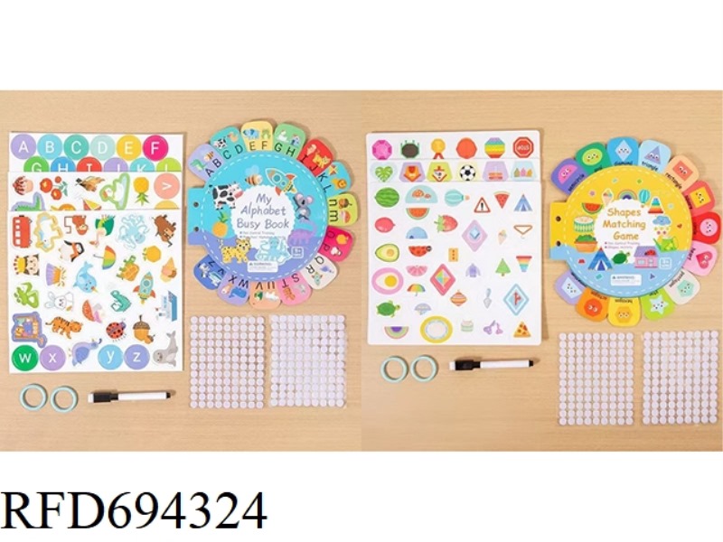 LETTER QUIET BOOK SHAPE QUIET BOOK (2 TYPES)