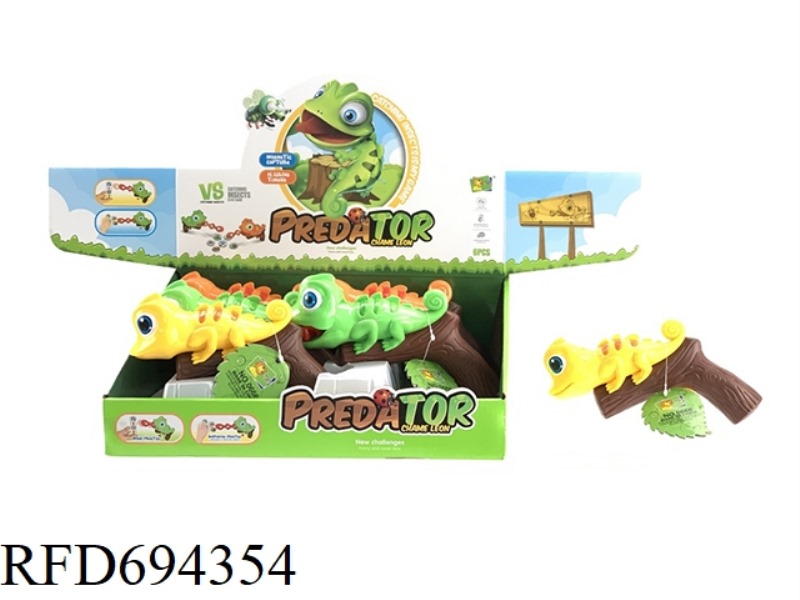 LIZARD CATCHING INSECTS BOARD GAME 6PCS