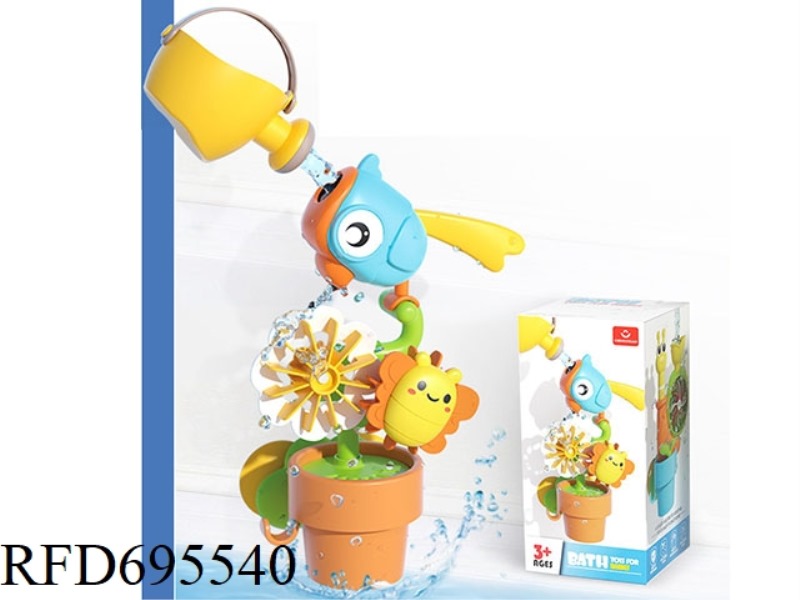 PLAYING BIRD + SHOWER