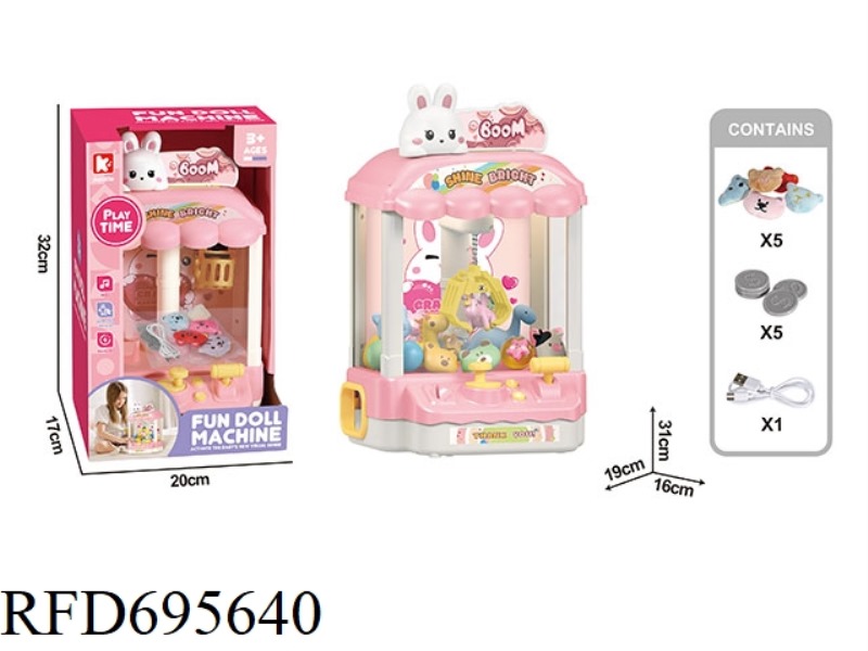 PINK RABBIT DOLL MACHINE