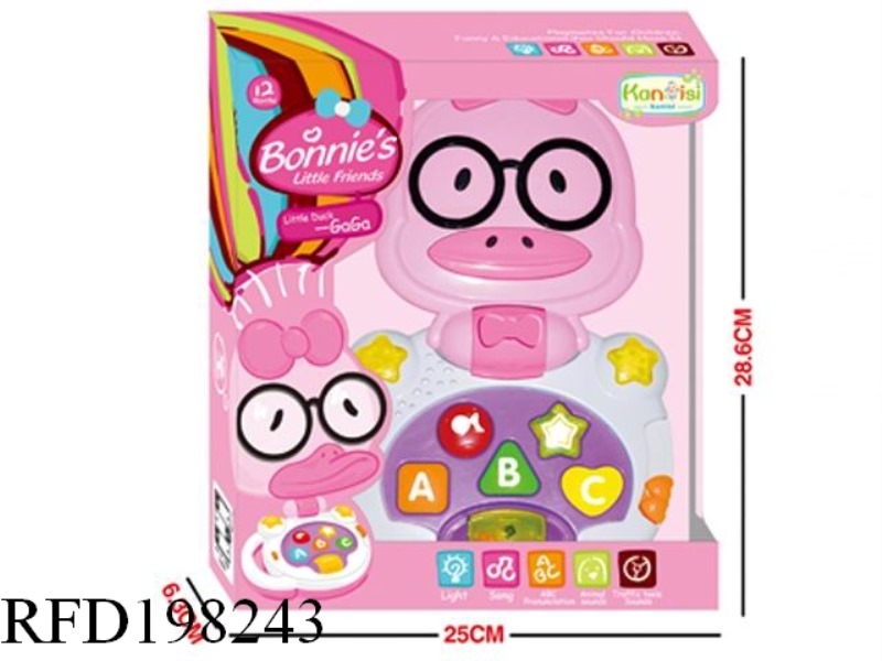 PINK CARTOON DUCK MUSIC INSTRUMENT