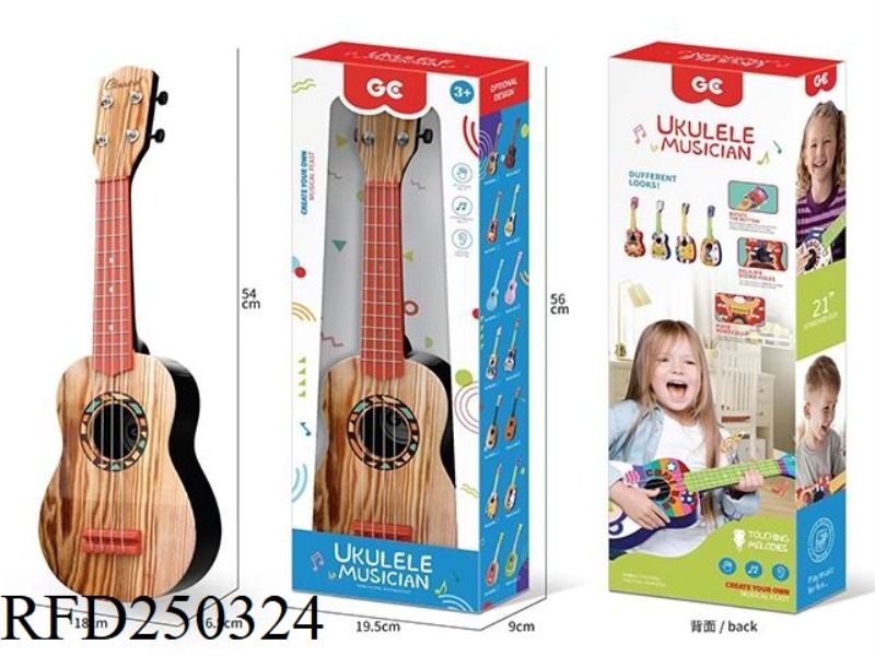 21-INCH GUITAR-SHAPED UKULELE (IMITATION SPRUCE)