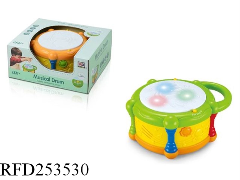 DRUM WITH LIGHT AND MUSIC(ENGLISH SPANISH HANDOVER)