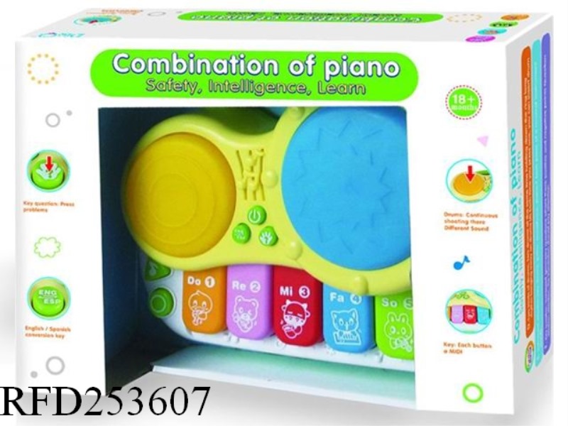 COMBINATION PIANO WITH LIGHT AND MUSIC(ENGLISH SPANISH HANDOVER)