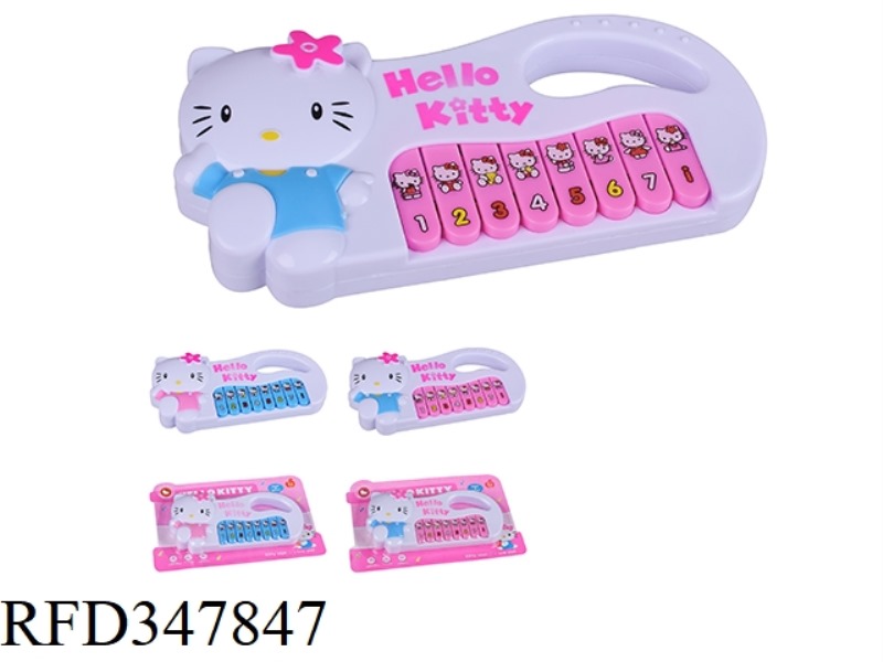 HELLO KITTY SOLID COLOR CARTOON MUSIC KEYBOARD/TWO-COLOR MIXED