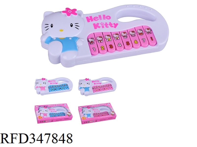 HELLO KITTY SOLID COLOR CARTOON MUSIC KEYBOARD/TWO-COLOR MIXED