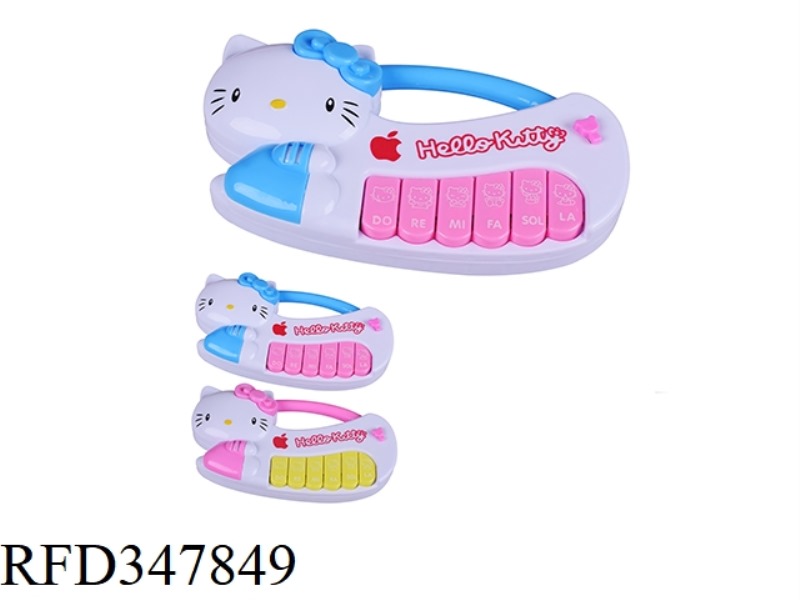 HELLO KITTY SOLID COLOR CARTOON MUSIC KEYBOARD/TWO-COLOR MIXED