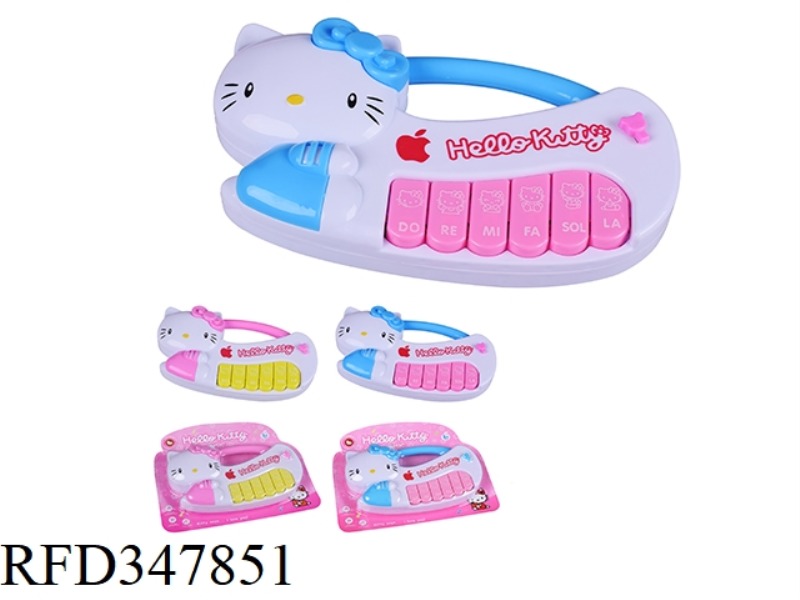 HELLO KITTY SOLID COLOR CARTOON MUSIC KEYBOARD/TWO-COLOR MIXED