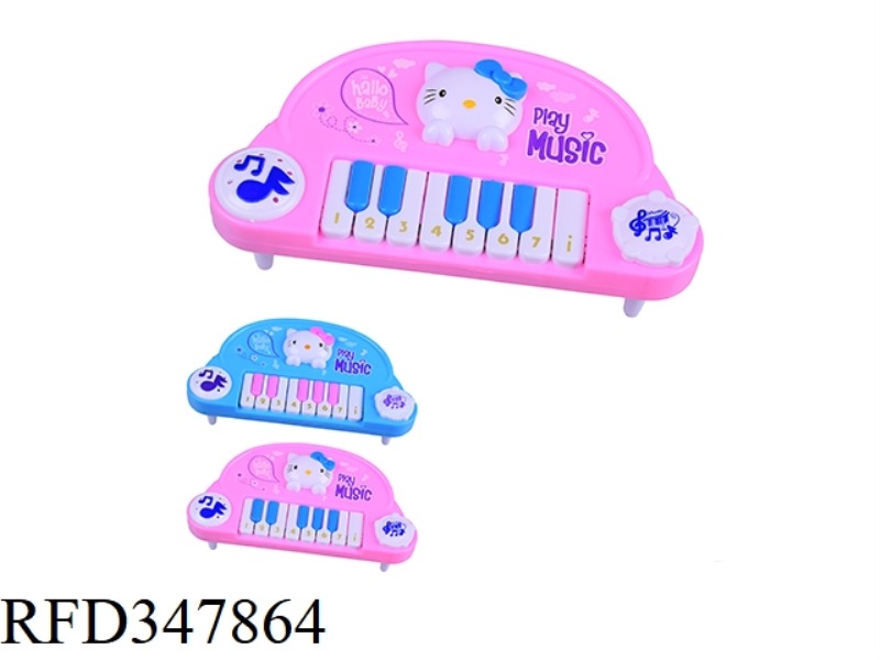 HELLO KITTY CARTOON MUSIC ELECTRONIC PIANO (WITH FEET)/TWO-COLOR MIXED