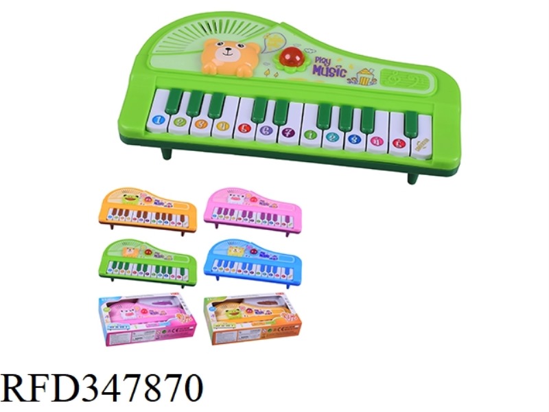 22 KEYS 4 TYPES OF ANIMAL LIGHT MUSIC ELECTRONIC PIANO (WITH FEET) / FOUR-COLOR MIXED