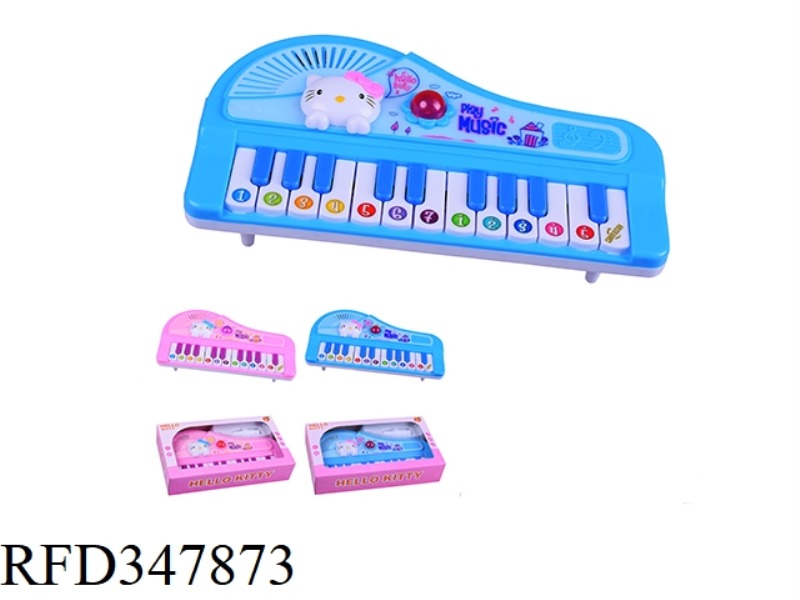 HELLO KITTY LIGHT MUSIC ELECTRONIC ORGAN (WITH FEET)/TWO-COLOR MIXED