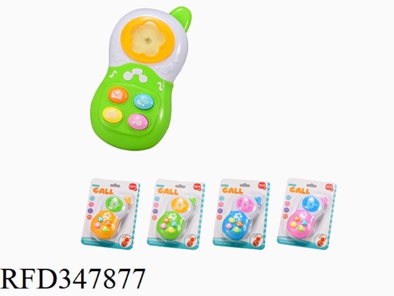 LIGHT AND MUSIC CARTOON MOBILE PHONE/FOUR-COLOR MIXED