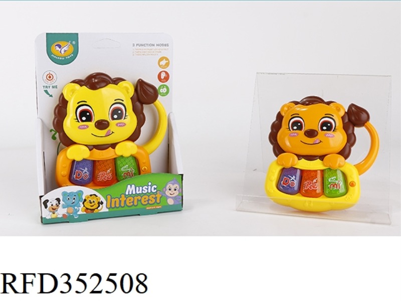 LITTLE LION ELECTRONIC PIANO (MIXED ORANGE AND YELLOW)
