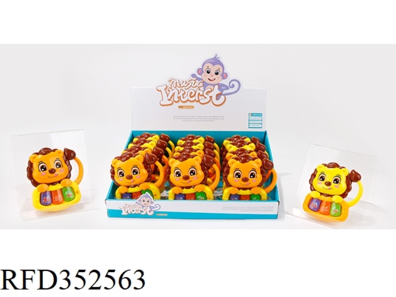 LITTLE LION ELECTRONIC ORGAN (MIXED ORANGE AND YELLOW)/12PCS