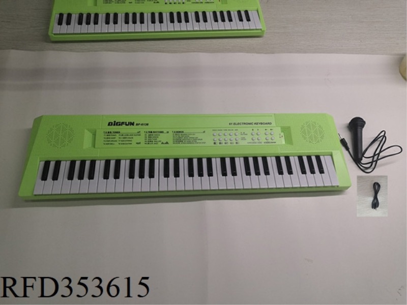 61 KEYBOARD WITH MICROPHONE /USB CABLE
