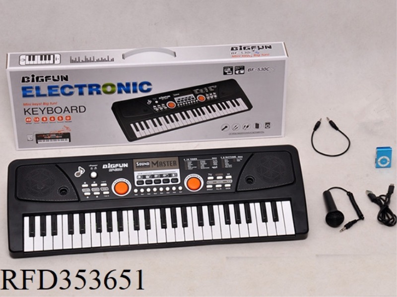49 KEY ELECTRONIC ORGAN WITH MICROPHONE/AUDIO CABLE /USB CABLE /MP3