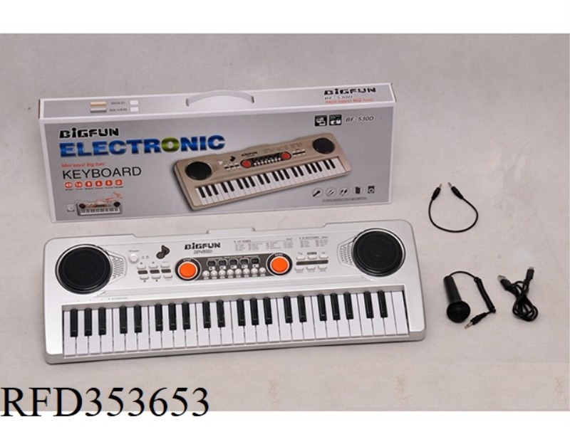 49 KEY ELECTRONIC ORGAN WITH MICROPHONE/AUDIO CABLE /USB CABLE