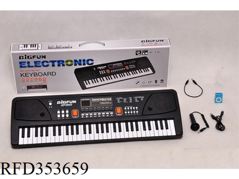 61 KEY ELECTRONIC ORGAN WITH MICROPHONE/AUDIO CABLE /USB CABLE /MP3