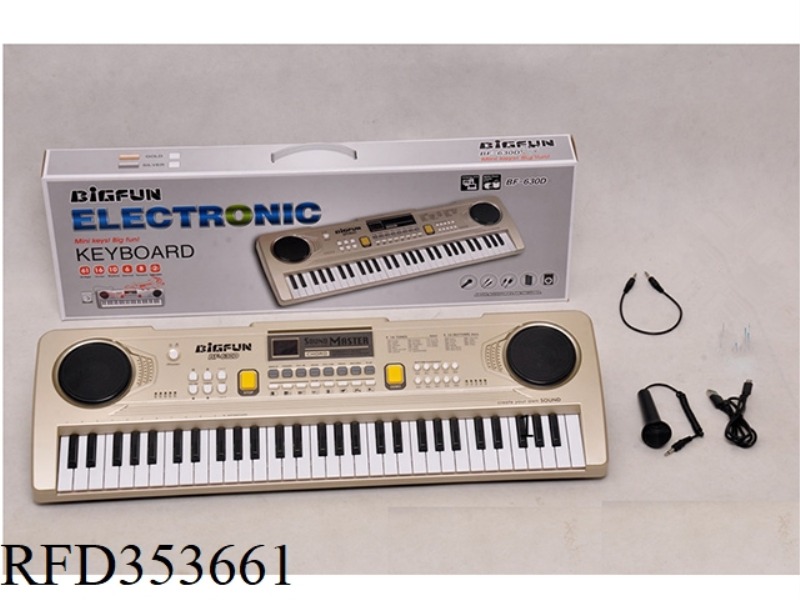 61 KEY ELECTRONIC ORGAN WITH MICROPHONE/AUDIO CABLE /USB CABLE