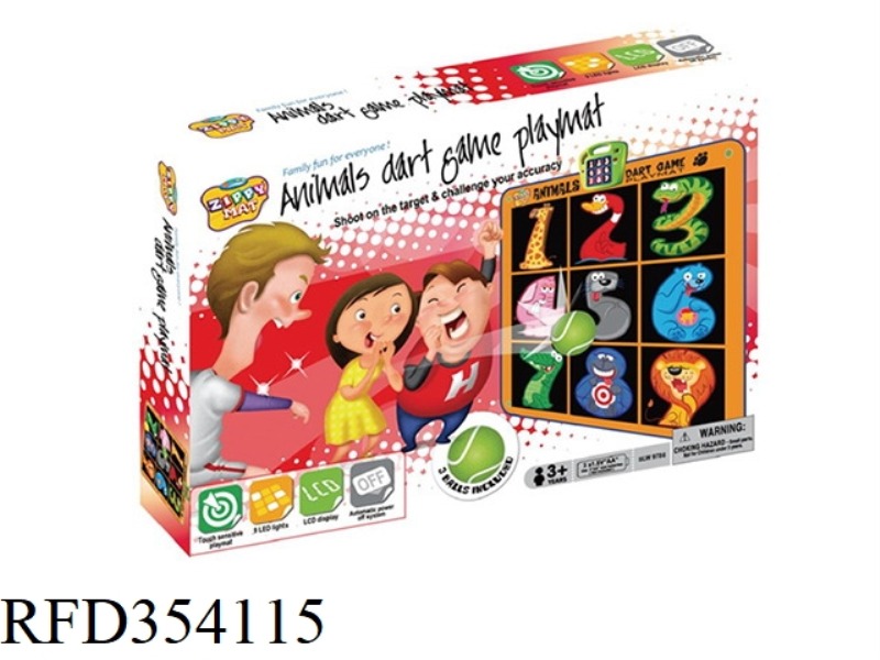 ANIMALS DART GAME PLAYMAT