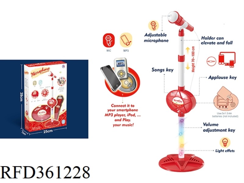 STAR FASHION VERTICAL MICROPHONE (RED)