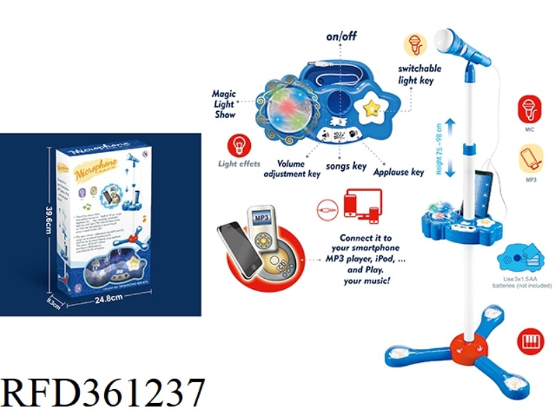 FASHION STAND MICROPHONE (BLUE)