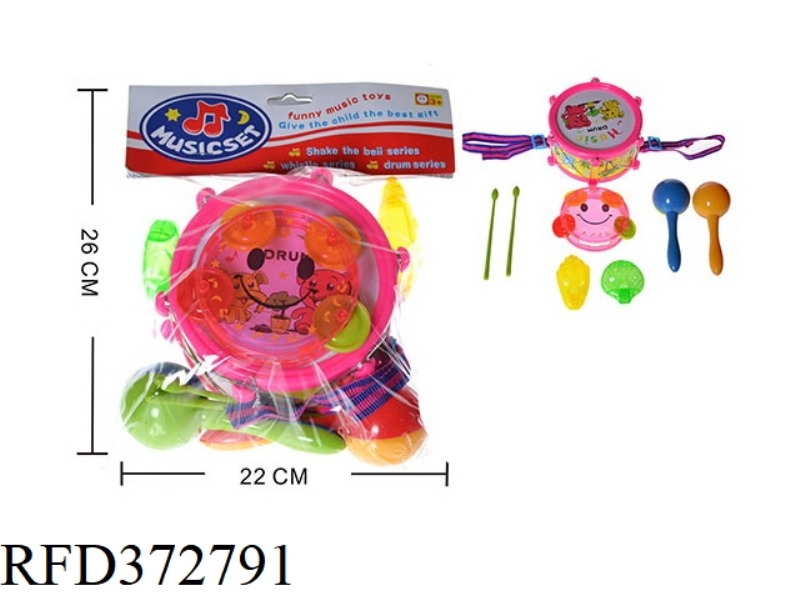 CARTOON PATTERN BELL DRUM SET