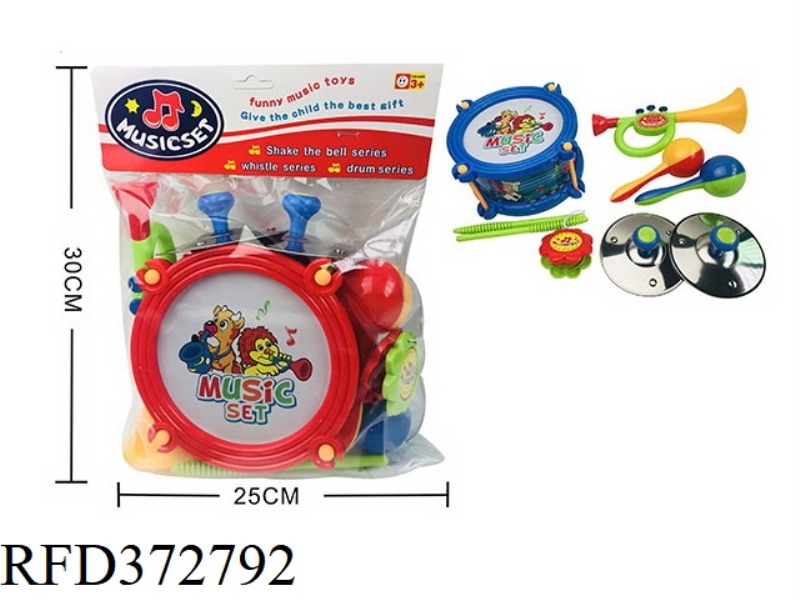 CARTOON PATTERN BELL DRUM SET
