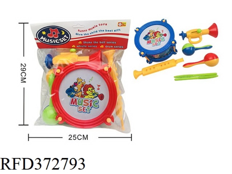 CARTOON PATTERN BELL DRUM SET