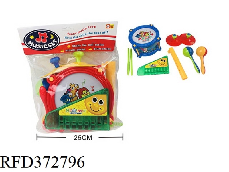 CARTOON PATTERN BELL DRUM SET