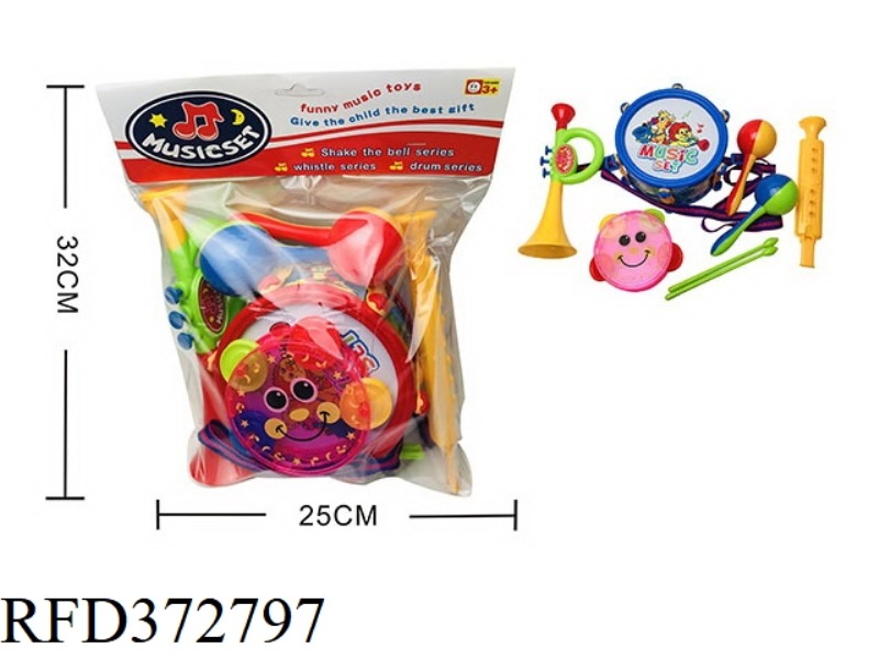 CARTOON PATTERN BELL DRUM SET