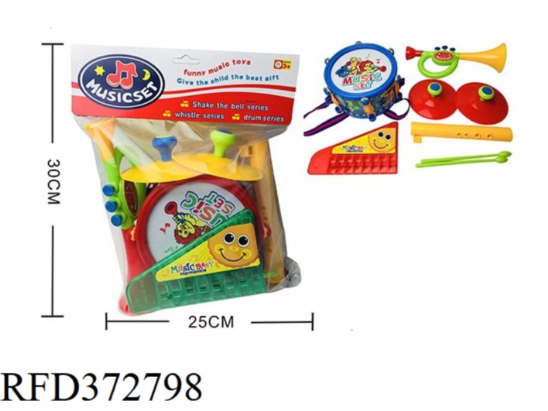 CARTOON PATTERN BELL DRUM SET