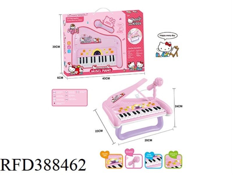 MULTIFUNCTIONAL CARTOON ELECTRONIC PIANO + MICROPHONE