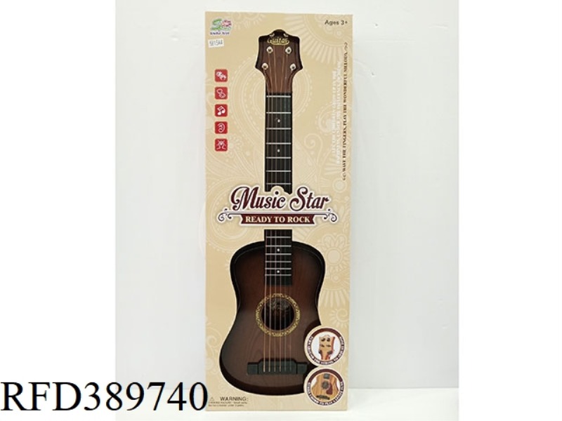 RED BROWN WOOD GRAIN REALLY HYUN MODEL GUITAR