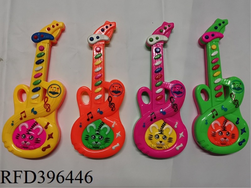 CARTOON TIGER MUSIC GUITAR