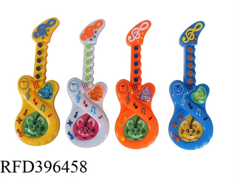 CARTOON TIGER MUSIC GUITAR