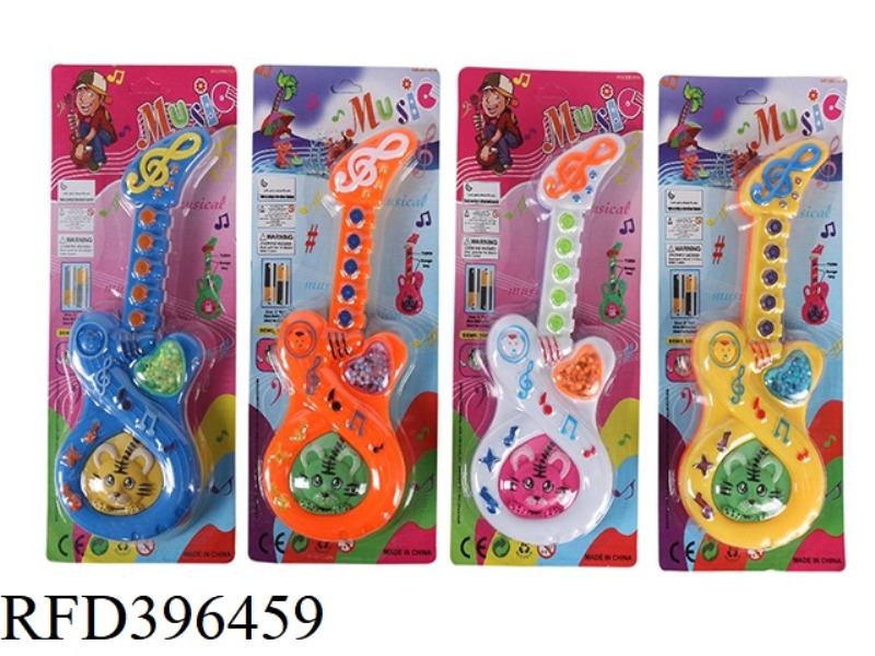 CARTOON TIGER MUSIC GUITAR