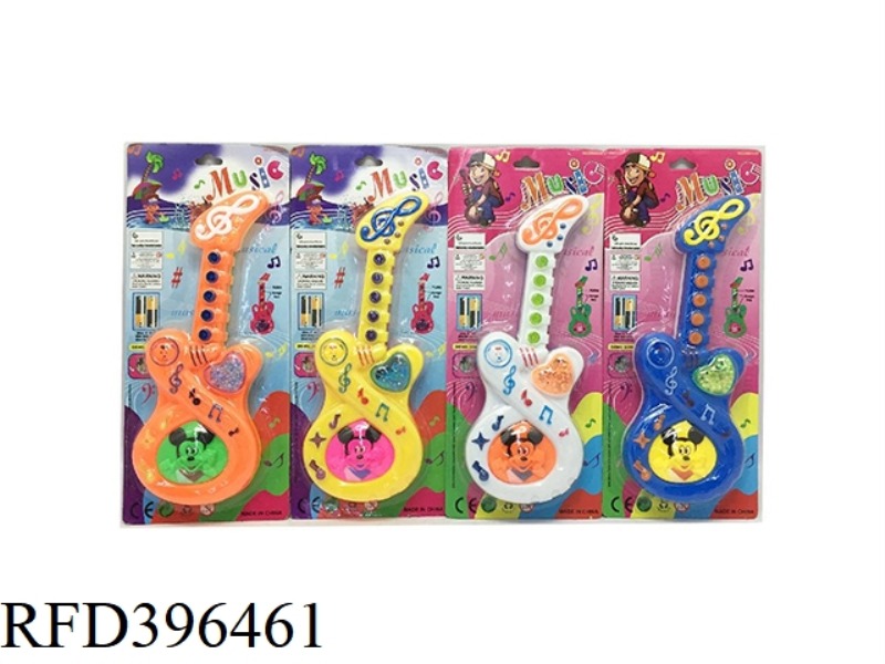 CARTOON RICE MOUSE MUSIC GUITAR