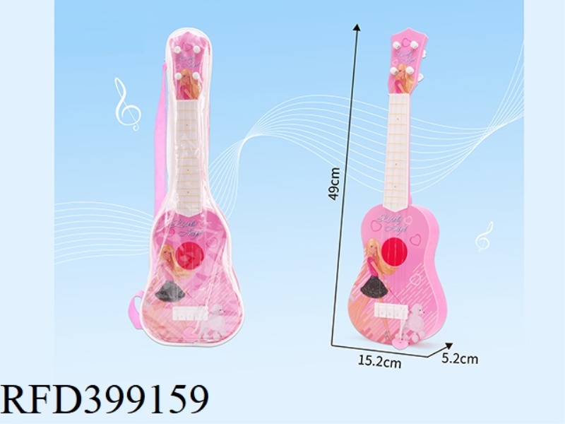 SUBLIMATION CARTOON GIRL GUITAR