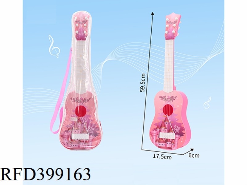 SUBLIMATION CARTOON CASTLE GUITAR